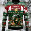 Cat I Do It For Donuts Ugly Xmas Sweater