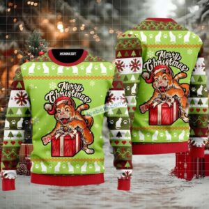 Cat Dad Santa Merry Christmas Family Xmas Ugly Sweaters
