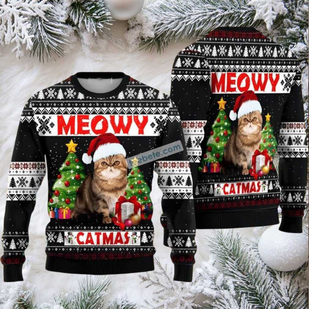 Cat Meowy Catmas Vintage Ugly Christmas Sweater Cat Meowy Catmas Vintage Ugly Christmas Sweater