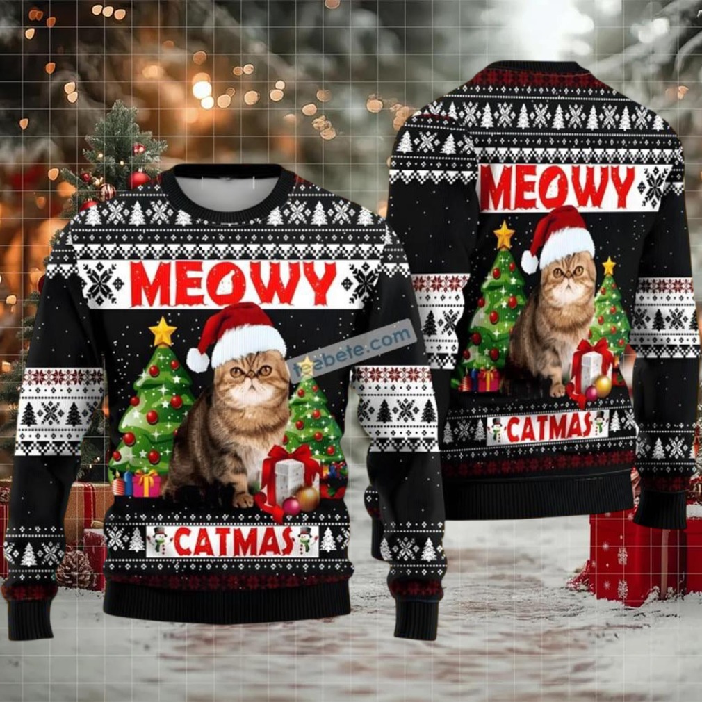 Cat Meowy Catmas Vintage Ugly Christmas Sweater Cat Meowy Catmas Vintage Ugly Christmas Sweater