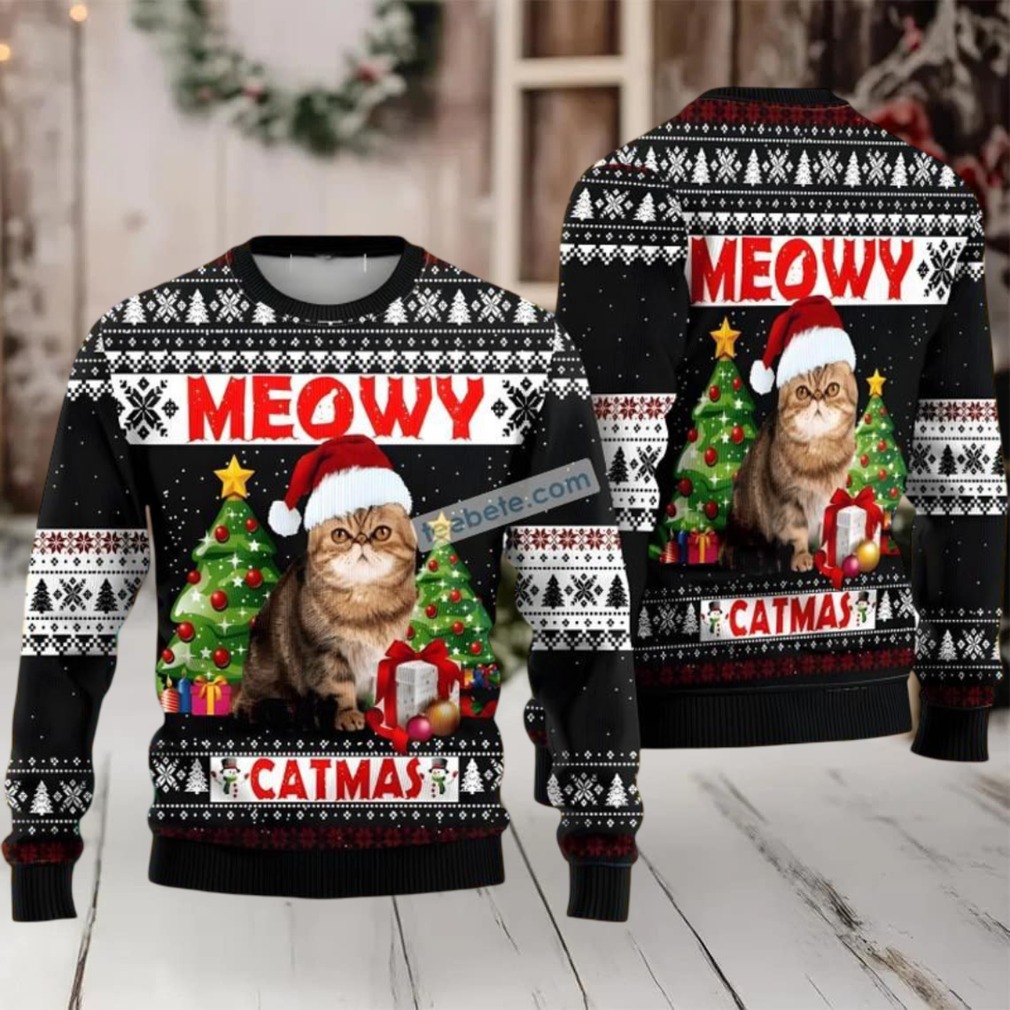 Cat Meowy Catmas Vintage Ugly Christmas Sweater Cat Meowy Catmas Vintage Ugly Christmas Sweater