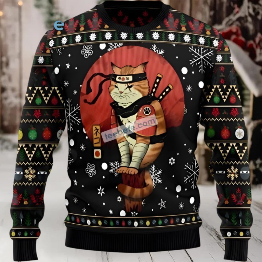 Cat Ninja Dad Christmas Vacation Ugly Sweater Cat Ninja Dad Christmas Vacation Ugly Sweater