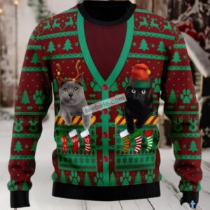 Cat Pocket Friends Ugly Christmas Sweater