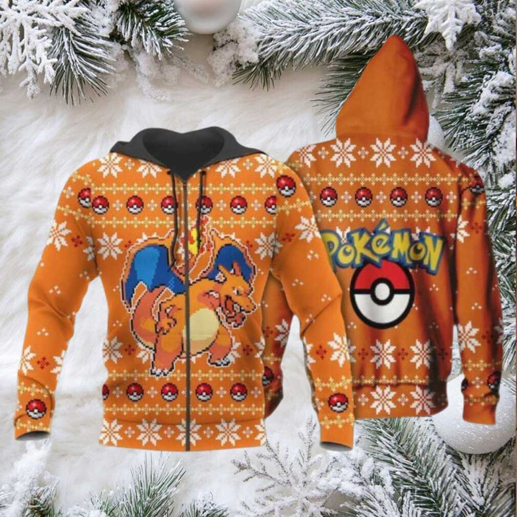 Charizard Anime Pokemon Manga Ugly Christmas Sweater 1k814 Fan Gift Stylist Unisex Cartoon Graphic Outfits Aop 3d Hoodie