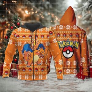 Charizard Anime Pokemon Manga Ugly Christmas Sweater 1k814 Fan Gift Stylist Unisex Cartoon Graphic Outfits Aop 3d Hoodie