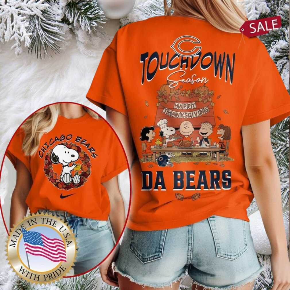Chicago Bears NFL Snoopy Peanuts Touchdown Season Happy Thanksgiving Shirt Chicago Bears NFL Snoopy Peanuts Touchdown Season Happy Thanksgiving Shirt