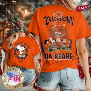 Chicago Bears NFL Snoopy Peanuts Touchdown Season Happy Thanksgiving Shirt