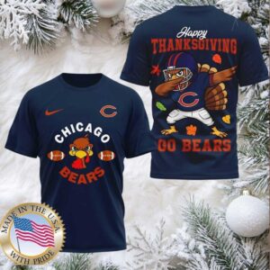 Chicago Bears NFL Turkey Game Happy Thanksgiving Shirt