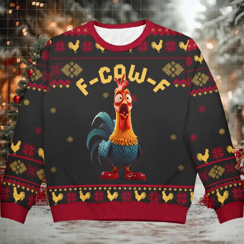 Chicken F Caw F Christmas Sweater