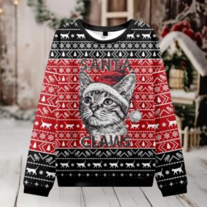 Christmas Cat Ugly Sweatshirt