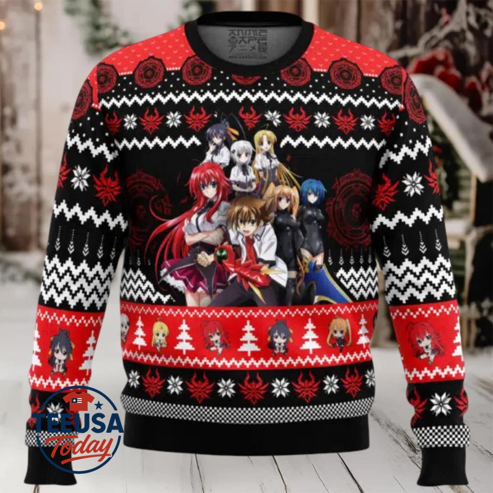 Christmas Characters High School DxD Ugly Christmas Sweater Christmas Characters High School DxD Ugly Christmas Sweater