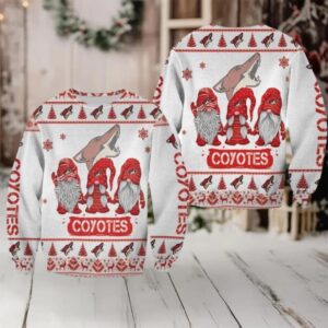 Christmas Gnomes Arizona Coyotes Ugly Sweater Christmas 3D Sweater