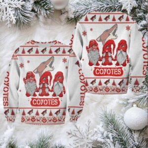 Christmas Gnomes Arizona Coyotes Ugly Sweater Christmas 3D Sweater