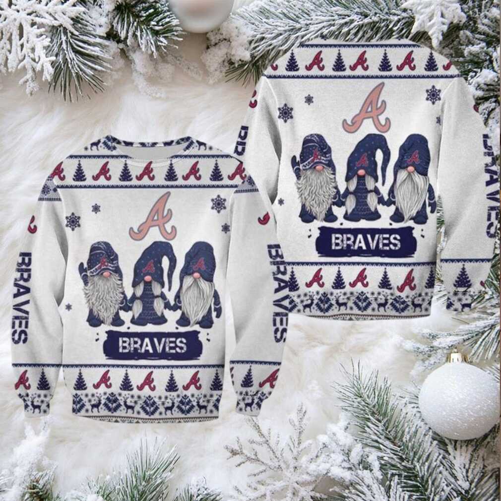 Christmas Gnomes Atlanta Braves Ugly Sweater