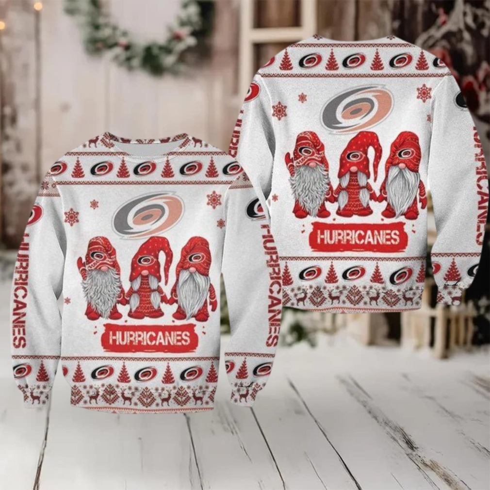 Christmas Gnomes Carolina Hurricanes Ugly Sweater