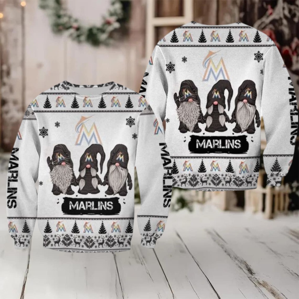 Christmas Gnomes Marlins Ugly Sweater Christmas 3D Sweater