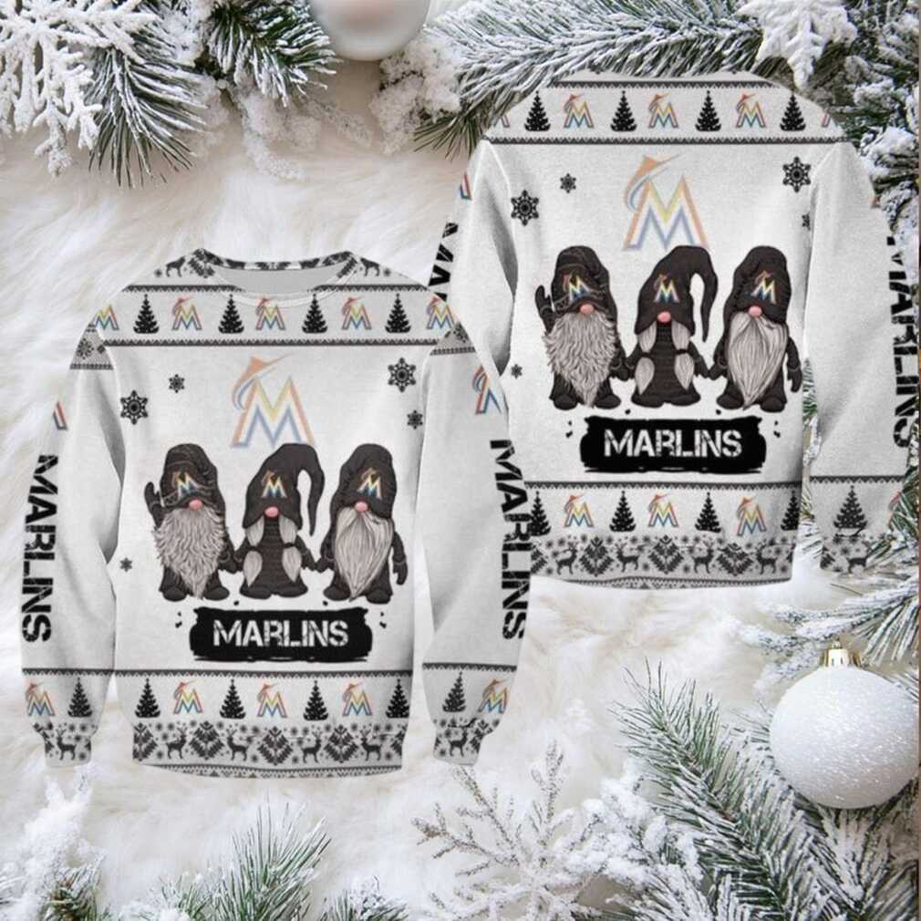 Christmas Gnomes Marlins Ugly Sweater Christmas 3D Sweater