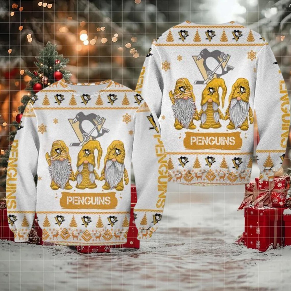 Christmas Gnomes Pittsburgh Penguins Ugly Sweater Christmas 3D Sweater Christmas Gnomes Pittsburgh Penguins Ugly Sweater Christmas 3D Sweater