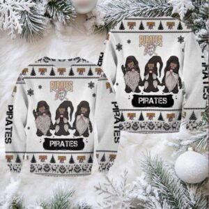 Christmas Gnomes Pittsburgh Pirates Ugly Sweater Christmas 3D Sweater