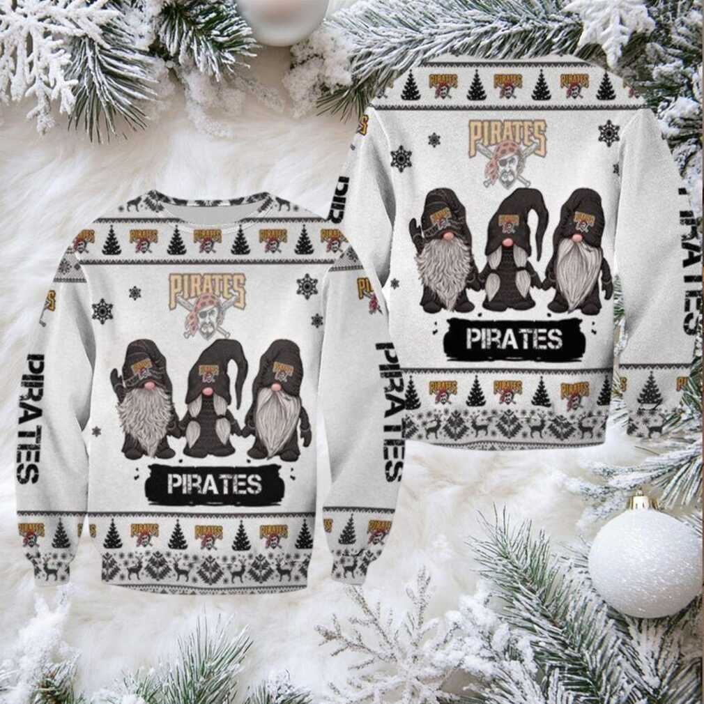 Christmas Gnomes Pittsburgh Pirates Ugly Sweater Christmas 3D Sweater Christmas Gnomes Pittsburgh Pirates Ugly Sweater Christmas 3D Sweater