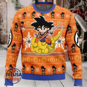 Christmas Goku Dragon Ball Z Ugly Christmas Sweater