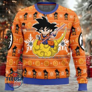 Christmas Goku Dragon Ball Z Ugly Christmas Sweater