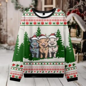 Christmas Pig Ugly Sweatshirt