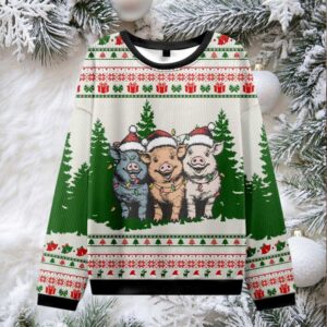 Christmas Pig Ugly Sweatshirt