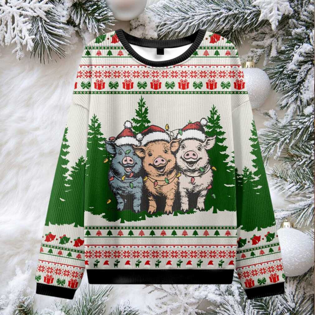 Christmas Pig Ugly Sweatshirt Christmas Pig Ugly Sweatshirt