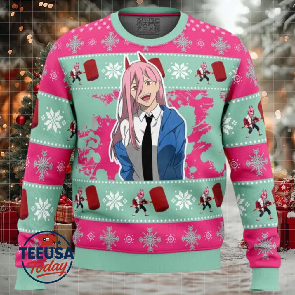 Christmas Power Chainsaw Man Ugly Christmas Sweater