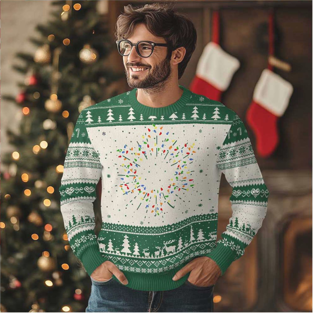 Christmas Religious Happy Chrismukkah Ugly Christmas Sweater front view