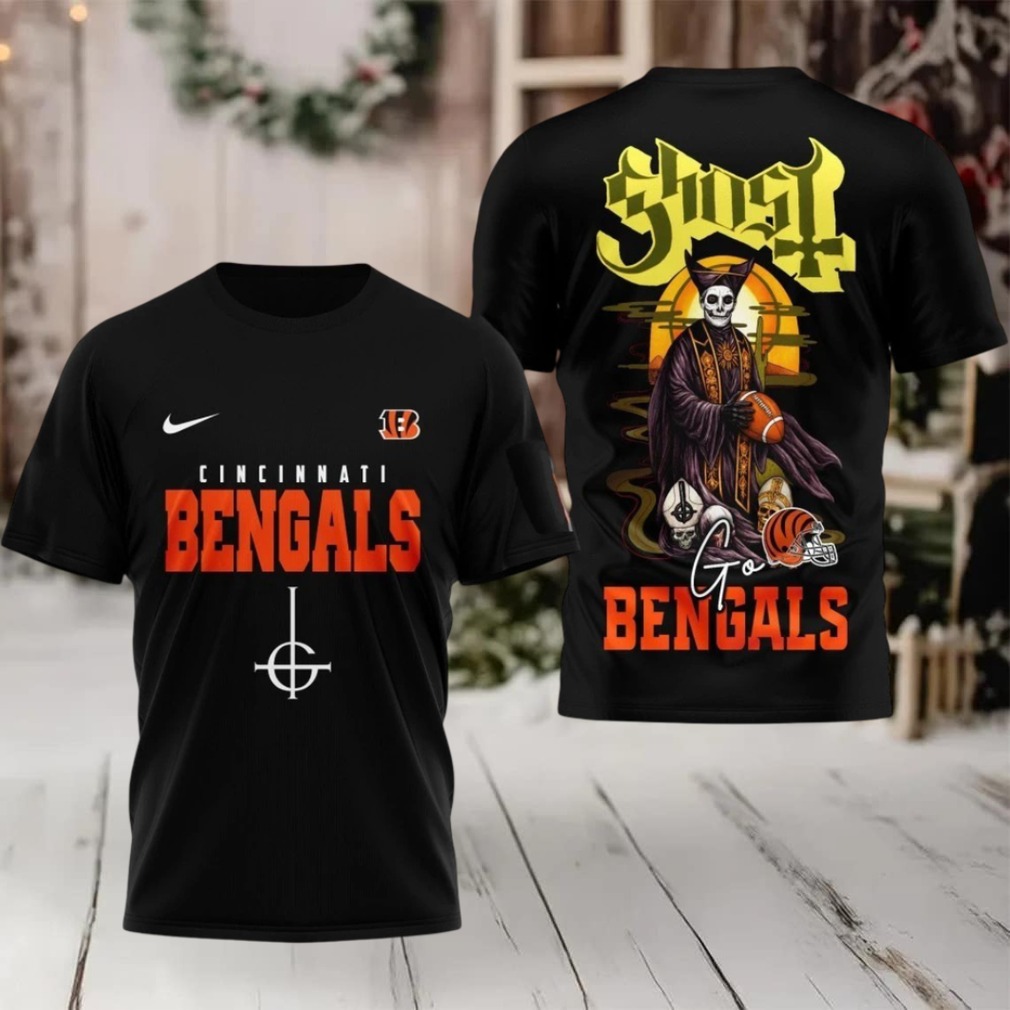 Cincinnati Bengals NFL Ghost Band Shirt front design
