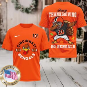 Cincinnati Bengals NFL Turkey Game Happy Thanksgiving Shirt