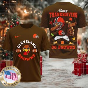 Cleveland Browns NFL Turkey Game Happy Thanksgiving Shirt