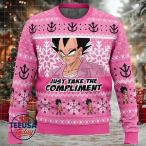 Compliment Vegeta Badman Dragon Ball Z Ugly Christmas Sweater