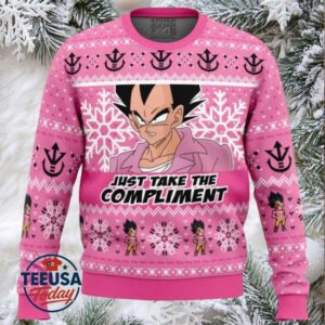 Compliment Vegeta Badman Dragon Ball Z Ugly Christmas Sweater