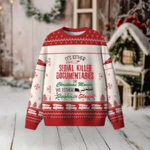 Crime Documanteries Funny Christmas Ugly Sweater