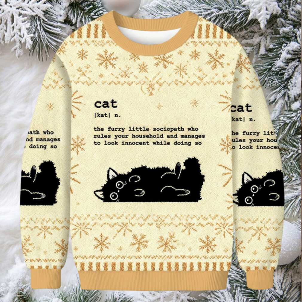 Definition Of Cat Funny Christmas Ugly Sweatshirt Definition Of Cat Funny Christmas Ugly Sweatshirt