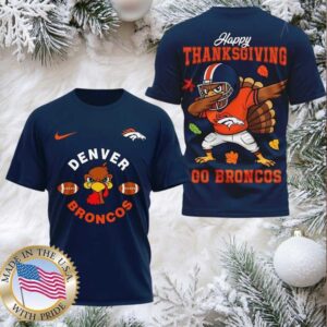 Denver Broncos NFL Turkey Game Happy Thanksgiving Shirt