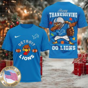 Detroit Lions NFL Turkey Game Happy Thanksgiving Shirt