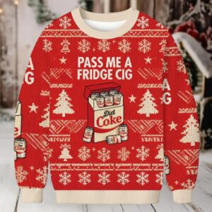 Diet Coke Cigarette Pack Christmas Ugly Sweatshirt