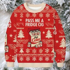 Diet Coke Cigarette Pack Christmas Ugly Sweatshirt