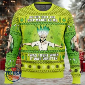 Do Not Cite The Deep Magic To Me Dr. Stone Ugly Christmas Sweater