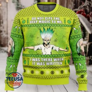 Do Not Cite The Deep Magic To Me Dr. Stone Ugly Christmas Sweater