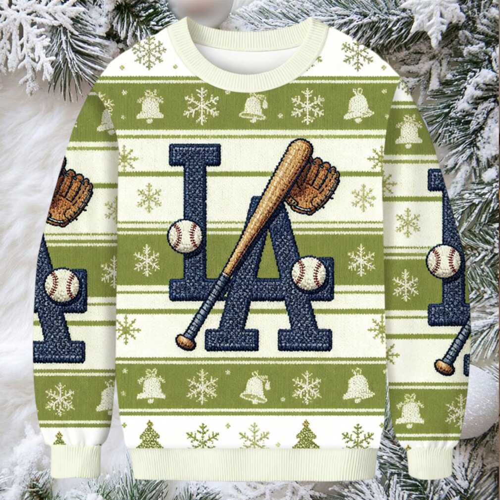 Dodgers LA Baseball Christmas Ugly Sweatshirt Dodgers LA Baseball Christmas Ugly Sweatshirt