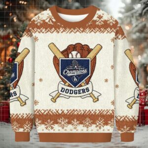 Dodgers LA Christmas Ugly Sweatshirt