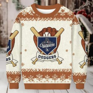 Dodgers LA Christmas Ugly Sweatshirt