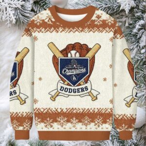 Dodgers LA Christmas Ugly Sweatshirt