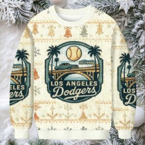 Dodgers Los Angeles Christmas Ugly Sweatshirt
