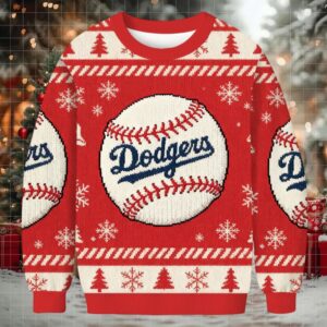 Dodgers Red Christmas Ugly Sweatshirt Dodgers Red Christmas Ugly Sweatshirt